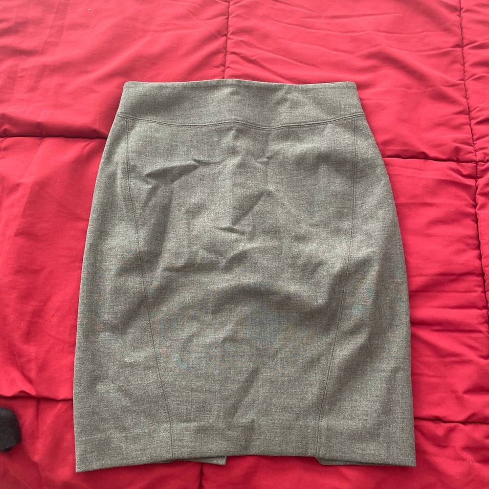 loft pencil skirt, gray